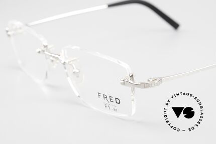 Fred Manhattan Randlosbrille Luxus Platinum, ungetragenes Original mit original Verpackung von Fred, Passend für Herren und Damen