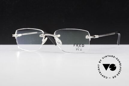 Fred Manhattan Randlosbrille Luxus Platinum, Größe: medium, Passend für Herren und Damen