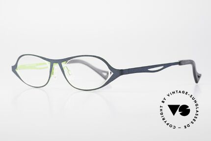 Theo Belgium Obligation Damenbrille Vintage Titanium, leicht & sehr komfortabel; PURE TITANIUM Fassung, Passend für Damen