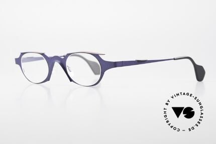 Theo Belgium Eye-Witness OB Avantgarde Damenbrille 90er, Eye-Witness kam 1995 als "unvollendet" & asymmetrisch, Passend für Damen