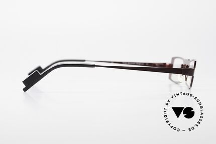 Theo Belgium Michael Eckige Titanium Brille Weinrot, die Demogläser sollten durch optische ersetzt werden, Passend für Herren und Damen