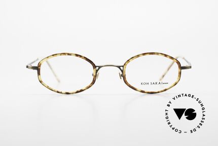 Koh Sakai KS9836 Titanium Brille mit Sonnen-Clip, Größe: medium, Passend für Herren und Damen