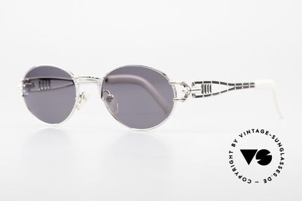 Jean Paul Gaultier 56-6101 Kult Designerbrille Industrial, für "Gaultier-Verhältnisse" eher ein schlichtes Design, Passend für Herren und Damen