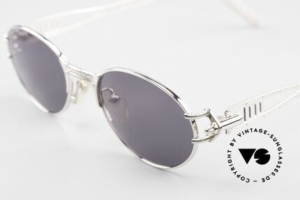 Jean Paul Gaultier 56-6101 Kult Designerbrille Industrial, dennoch einige raffinierte Details an Bügeln & Brücke, Passend für Herren und Damen