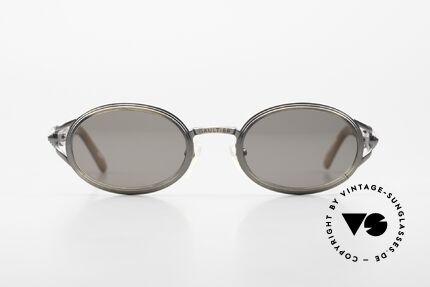 Jean Paul Gaultier 56-7114 Ovale Steampunk Sonnenbrille, wird gerne als 'Steampunk-Sonnenbrille' bezeichnet, Passend für Herren und Damen