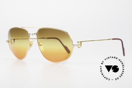Cartier Romance Santos - XL Luxus Vintage Sonnenbrille, dieses Mod. mit SANTOS-Dekor und XL Größe 61-18, 140, Passend für Herren Cartier Romance Santos - XL Luxus Vintage Sonnenbrille, dieses Mod. mit SANTOS-Dekor und XL Größe 61-18, 140, Passend für Herren
