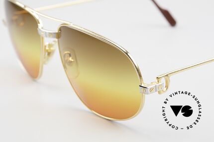 Cartier Romance Santos - XL Luxus Vintage Sonnenbrille, 22kt vergoldete Fassung (wie alle alten Cartier Brillen), Passend für Herren Cartier Romance Santos - XL Luxus Vintage Sonnenbrille, 22kt vergoldete Fassung (wie alle alten Cartier Brillen), Passend für Herren