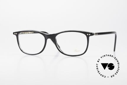 Lunor A5 600 Klassische Damenbrille Azetat, wunderschöne, schwarze Lunor Damenbrille; Azetat, Passend für Damen