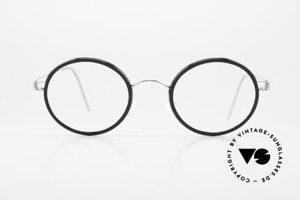 Lindberg Cameron Air Titan Rim Runde Titanbrille Damen Herren, Modell Cameron, Größe 46-22, Bügellänge 135, col. P10, Passend für Herren und Damen