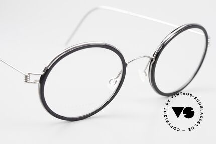 Lindberg Cameron Air Titan Rim Runde Titanbrille Damen Herren, ungetragenes Designerstück + orig. Lindberg Magnet-Etui, Passend für Herren und Damen