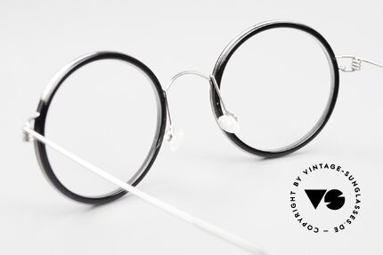 Lindberg Cameron Air Titan Rim Runde Titanbrille Damen Herren, Fassung kann beliebig (optisch / Sonne) verglast werden, Passend für Herren und Damen