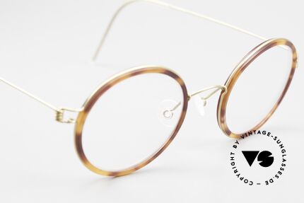 Lindberg Cameron 46 Air Titan Rim Runde Brille Damen Herren Titan, ungetragenes Designerstück + orig. Lindberg Magnet-Etui, Passend für Herren und Damen