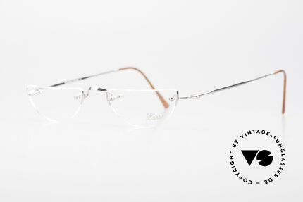 Lunor Hey 1 Classic Reading Randlose Vintage Lesebrille, bekannt für den W-Steg und die schlichten Formen, Passend für Herren und Damen