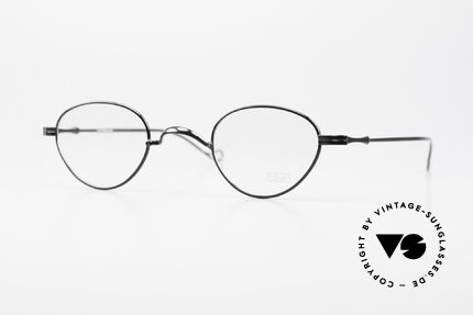 Lunor II 14 Seltene Lunor Brille In Schwarz, seltene, alte vintage Brillenfassung; LUNOR II Serie, Passend für Herren und Damen