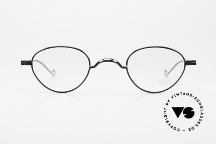 Lunor II 14 Seltene Lunor Brille In Schwarz, Vollrandbrille in schwarz (fühlbare Spitzenqualität), Passend für Herren und Damen