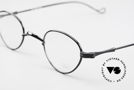 Lunor II 14 Seltene Lunor Brille In Schwarz, Brillen-Design in Anlehnung an frühere Jahrhunderte, Passend für Herren und Damen