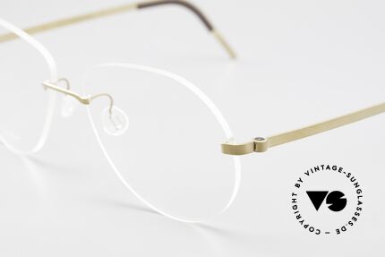 Lindberg 2311 Strip Titan Randlose Aviator Titanbrille, sehr flexibel & elastisch (Glasform ggf. veränderbar), Passend für Herren und Damen