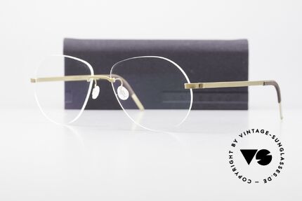 Lindberg 2311 Strip Titan Randlose Aviator Titanbrille, Größe: medium, Passend für Herren und Damen