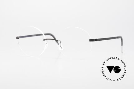 Lindberg 2293 Strip Titan Rund Ovale Titanbrille Randlos Details