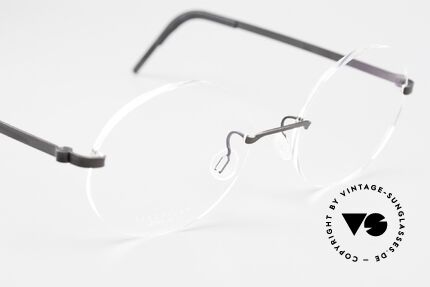 Lindberg 2293 Strip Titan Rund Ovale Titanbrille Randlos, sehr flexibel & elastisch (Glasform ist ggf. veränderbar), Passend für Herren und Damen