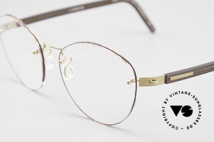 Lindberg 2303 Strip Titan Randlose Damenbrille Titanium, sehr flexibel & elastisch (Glasform ist ggf. veränderbar), Passend für Damen