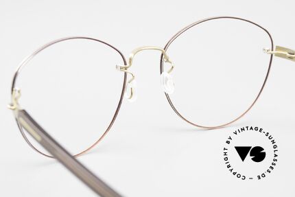 Lindberg 2303 Strip Titan Randlose Damenbrille Titanium, minimalistisch = ohne Schrauben, Nieten oder Lötungen!, Passend für Damen