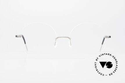 Lindberg 2341 Strip Titan Grosse Runde Randlosbrille, LINDBERG Strip Titanium Fassung, Modell 2341, 135, Passend für Herren und Damen
