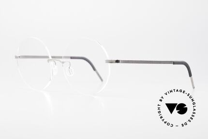 Lindberg 2341 Strip Titan Grosse Runde Randlosbrille, so zeitlos, stilvoll und innovativ = Prädikat "VINTAGE", Passend für Herren und Damen