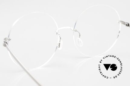 Lindberg 2341 Strip Titan Grosse Runde Randlosbrille, Größe: medium, Passend für Herren und Damen