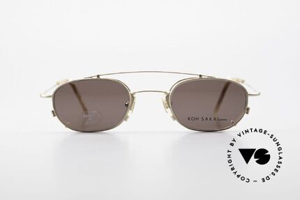 Koh Sakai KS9716 Damenbrille Oder Herrenbrille, Größe 44-21 mit praktischem Sonnen-Clip / Vorhänger, Passend für Herren und Damen