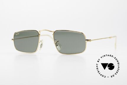 Ray Ban Classic Style IV Kleine Eckige B&L Sonnenbrille, eckige RAY-BAN Brille aus der Classic Collection, Passend für Herren und Damen