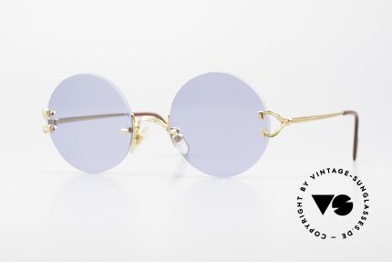 Cartier Madison Runde Luxus Sonnenbrille 90er Details