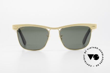 Ray Ban Wayfarer Metal 80er USA B&L Original Brille, zeitlos klassisch mit B&L Mineralgläsern (100% UV), Passend für Herren und Damen