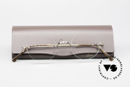 Lunor Classic Round AG Steve Jobs Brille Antik Gold, Größe: small, Passend für Herren und Damen