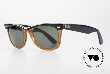 Ray Ban Wayfarer I Alte 80er USA B&L Sonnenbrille, Bausch & Lomb Mineralgläser mit 100% UV Schutz, Passend für Herren und Damen Ray Ban Wayfarer I Alte 80er USA B&L Sonnenbrille, Bausch & Lomb Mineralgläser mit 100% UV Schutz, Passend für Herren und Damen