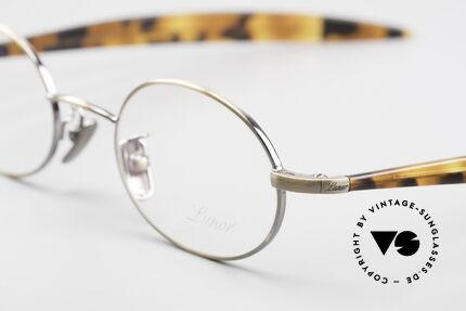 Lunor Cigar 532 AG Alte Brille Oval Antik Gold, altes, ungetragenes LUNOR ORIGINAL von circa 2009, Passend für Herren und Damen
