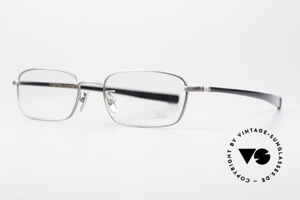 Lunor Club IV 524 AS Brille Eckig In Antik Silber, Nasenpads aus reinem Titan (idealer Tragekomfort), Passend für Herren
