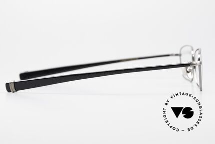 Lunor Club IV 524 AS Brille Eckig In Antik Silber, altes, ungetragenes LUNOR ORIGINAL von circa 2009, Passend für Herren