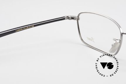 Lunor Club IV 524 AS Brille Eckig In Antik Silber, Größe: medium, Passend für Herren