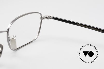 Lunor Club IV 524 AS Brille Eckig In Antik Silber, Größe: medium, Passend für Herren