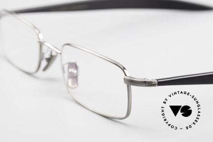 Lunor Cigar 533 AS Rare Brille Eckig Antik Silber, altes, ungetragenes LUNOR ORIGINAL von circa 2009, Passend für Herren und Damen
