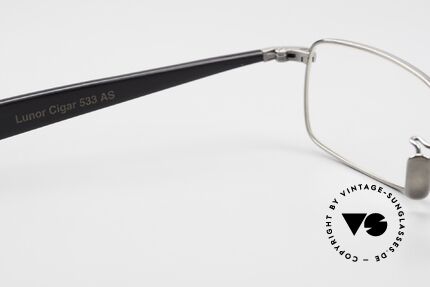 Lunor Cigar 533 AS Rare Brille Eckig Antik Silber, Größe: medium, Passend für Herren und Damen