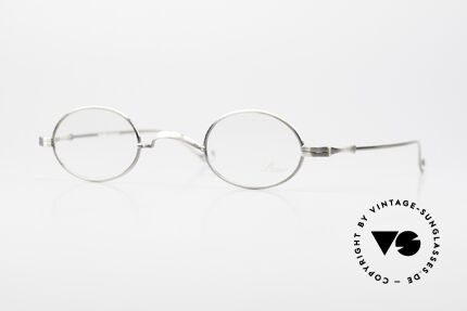 Lunor II 04 Ovale XS Brille Antik Silber, extra kleine ovale vintage Brille der LUNOR II Serie, Passend für Herren und Damen Lunor II 04 Ovale XS Brille Antik Silber, extra kleine ovale vintage Brille der LUNOR II Serie, Passend für Herren und Damen
