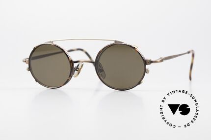 Freudenhaus Tori Kleine Runde Brille Clip On, vintage Brillenfassung von FREUDENHAUS, München, Passend für Herren und Damen