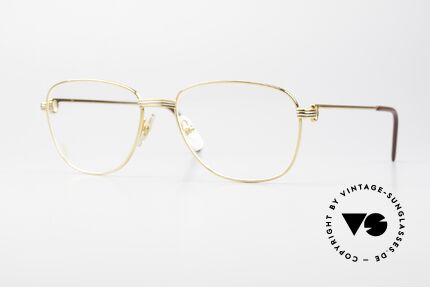 Cartier Courcelles 90er Luxus Vintagebrille Large, edle Cartier Brille aus den 90ern, Größe 59°18, 140, Passend für Herren