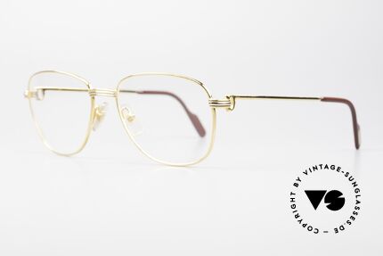 Cartier Courcelles 90er Luxus Vintagebrille Large, Top-Qualität; made in France (hoher Tragekomfort), Passend für Herren