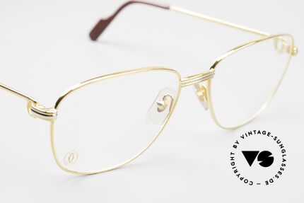 Cartier Courcelles 90er Luxus Vintagebrille Large, ungetragen mit OVP (sehr selten in diesem Zustand), Passend für Herren