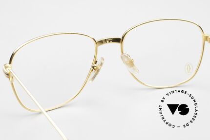 Cartier Courcelles 90er Luxus Vintagebrille Large, KEINE Retrobrille, sondern ein altes Cartier-Unikat!, Passend für Herren