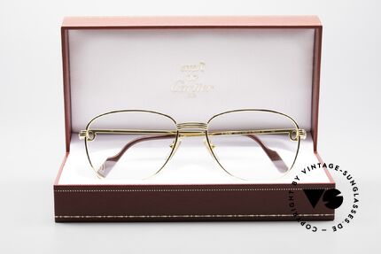 Cartier Courcelles 90er Luxus Vintagebrille Large, Größe: large, Passend für Herren