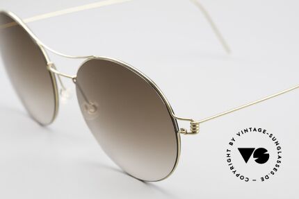 Lindberg Victoria Air Titan Rim Damenbrille Zeiss Sonnenglas, sehr elegante Sonnenbrille in mattgold: Lindberg col PGT, Passend für Damen